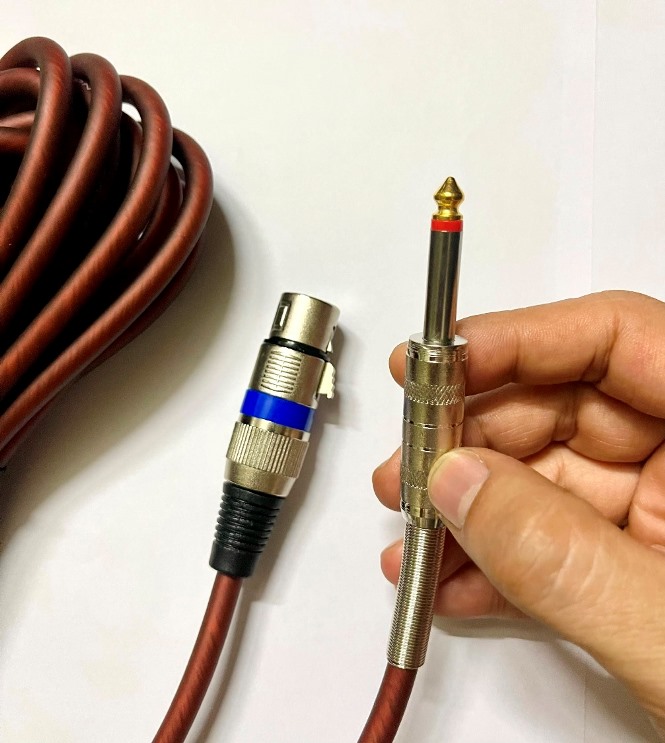 Dây Canon nâu xịn cho Micro đầu 6.5 ly dài 5m